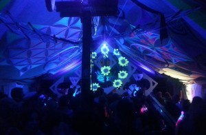 Providing Lighting for Eden Festival Voltan Stage