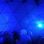 Geodome lit discreetly with low power LED lights (inside)