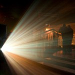 Projection beams before Without Reason gig *RZ