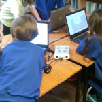 Children making music