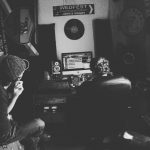 John in the studio with Stuart Macpherson